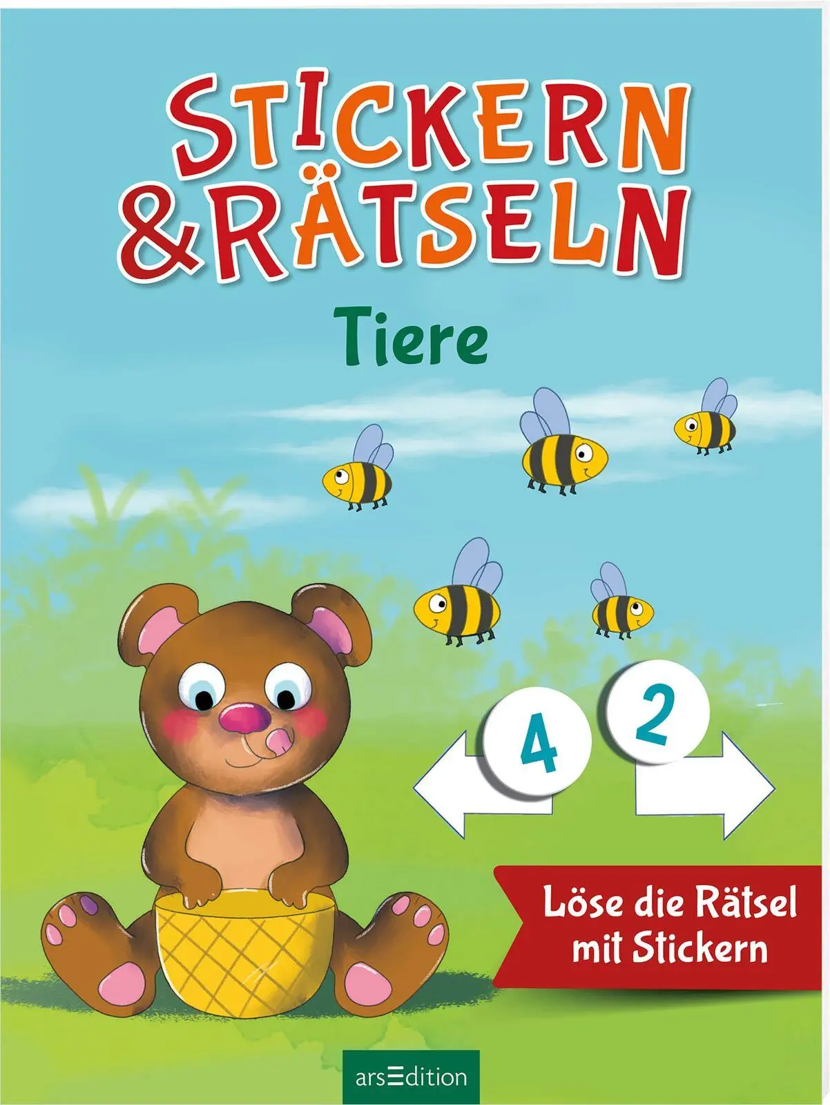 Cover: 9783845856162 | Stickern &amp; Rätseln - Tiere | Löse die Rätsel mit Stickern | Sauter