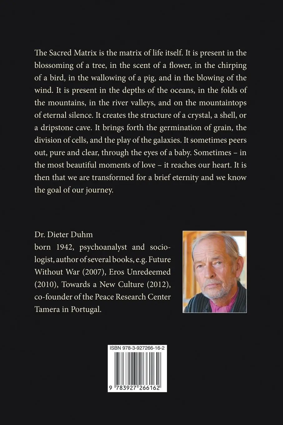 Rückseite: 9783927266162 | The Sacred Matrix | Dieter Duhm | Taschenbuch | Englisch | 2008
