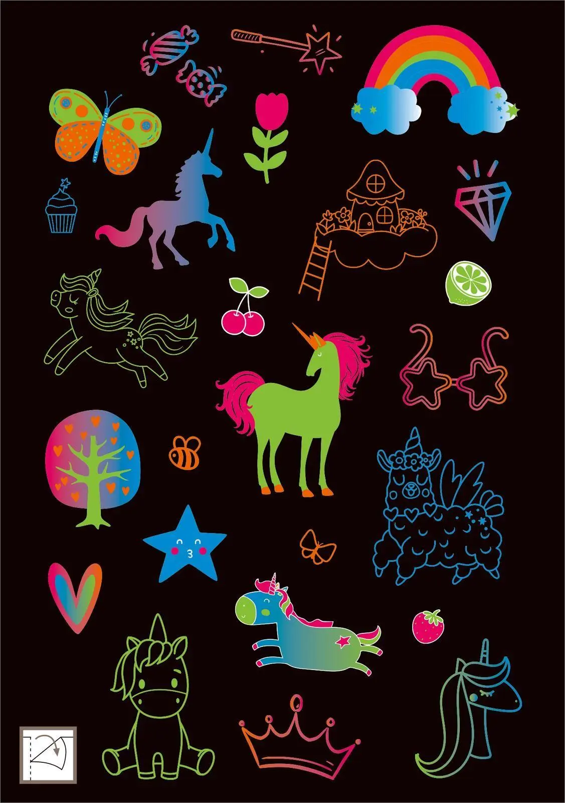 Bild: 4014489136262 | Neon-Sticker | Über 200 Einhorn-Sticker | Broschüre | 16 S. | Deutsch