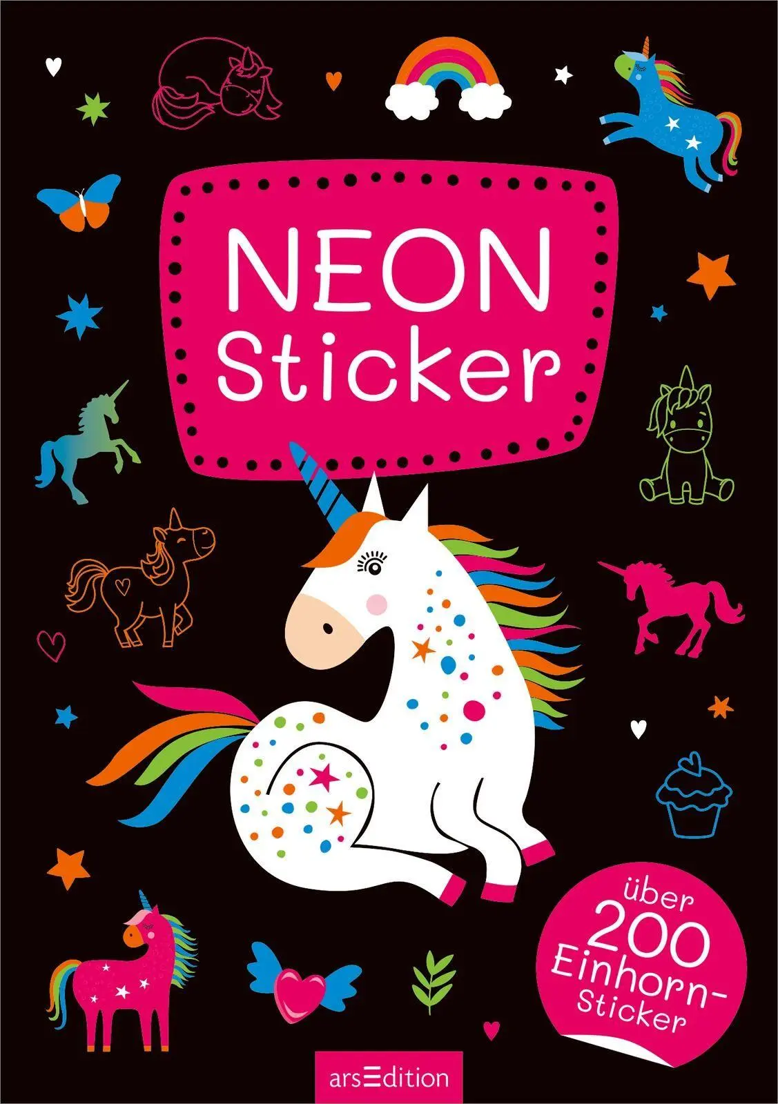Bild: 4014489136262 | Neon-Sticker | Über 200 Einhorn-Sticker | Broschüre | 16 S. | Deutsch