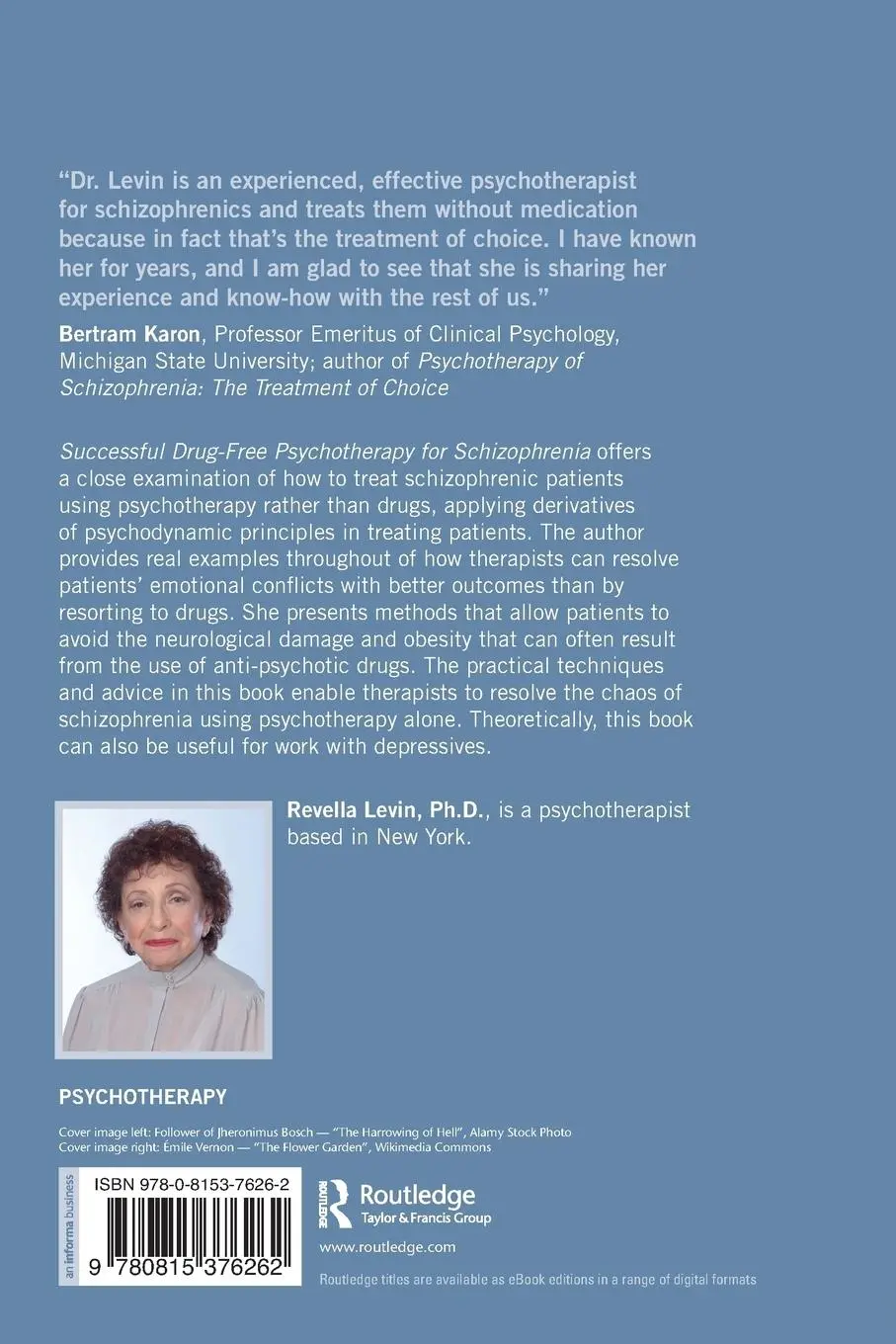 Rückseite: 9780815376262 | Successful Drug-Free Psychotherapy for Schizophrenia | Revella Levin