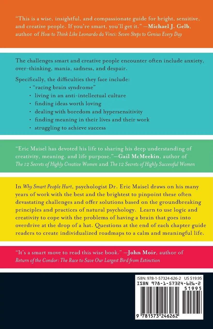 Rückseite: 9781573246262 | Why Smart People Hurt | Eric Maisel | Taschenbuch | Englisch | 2013