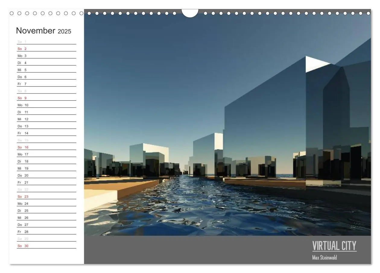 Bild: 9783435816262 | VIRTUAL CITY PLANER 2025 (Wandkalender 2025 DIN A3 quer), CALVENDO...