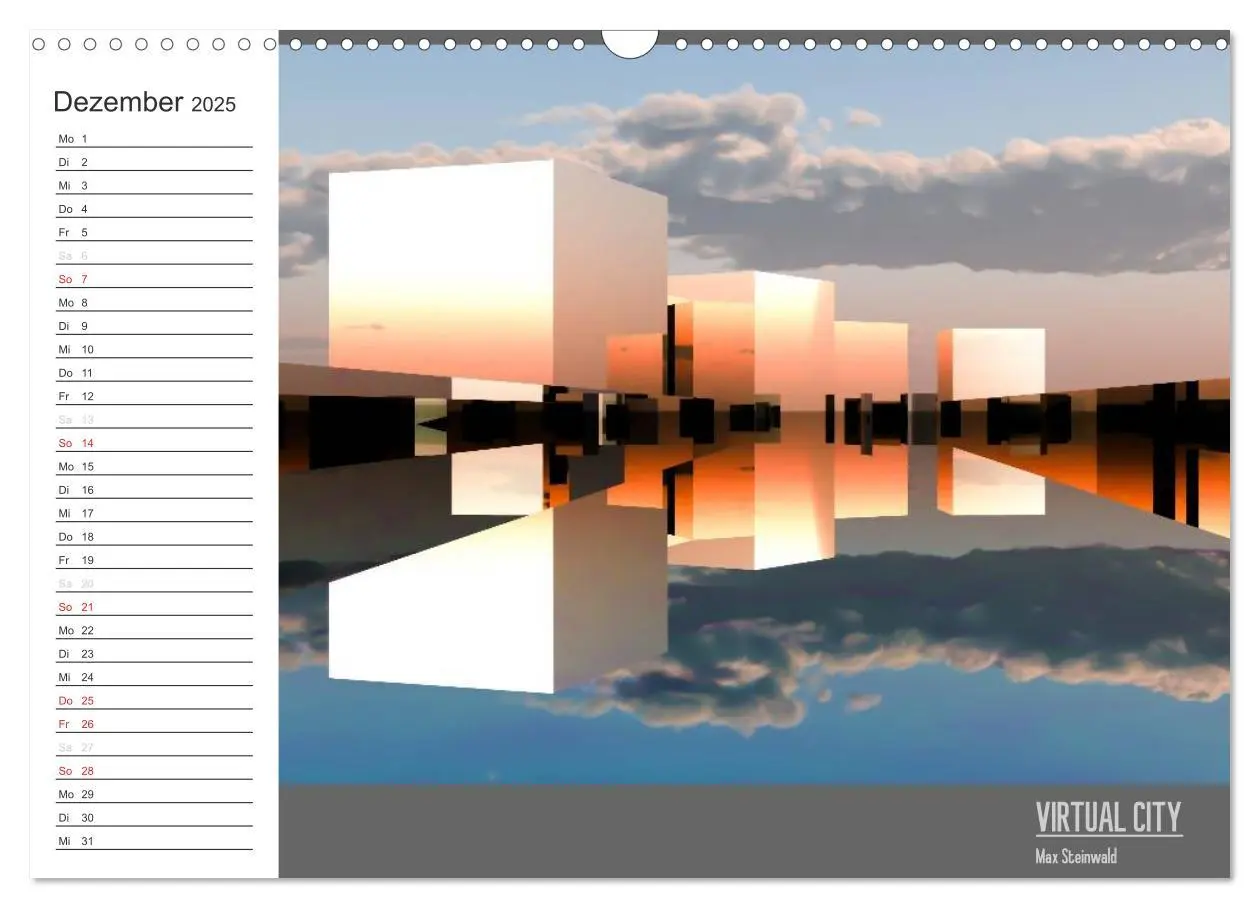 Bild: 9783435816262 | VIRTUAL CITY PLANER 2025 (Wandkalender 2025 DIN A3 quer), CALVENDO...