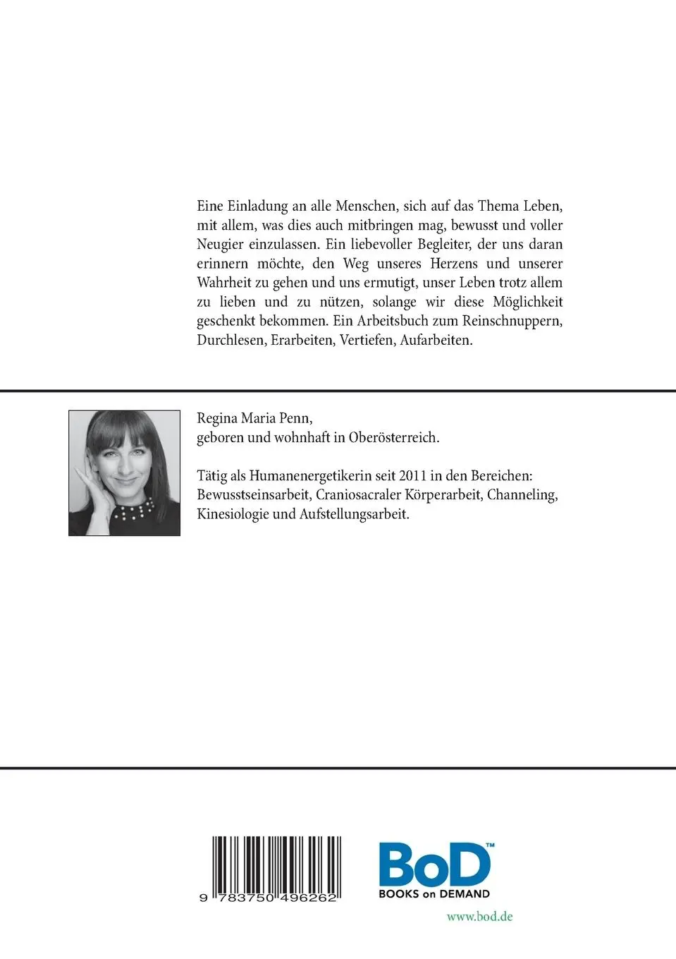 Rückseite: 9783750496262 | Innenschau | Regina Maria Penn | Taschenbuch | 188 S. | Deutsch | 2020