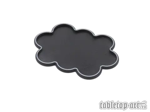 Cover: 704270726362 | Movement Tray - Rounded Edge - 25mm 10s Cloud - Black-Silver