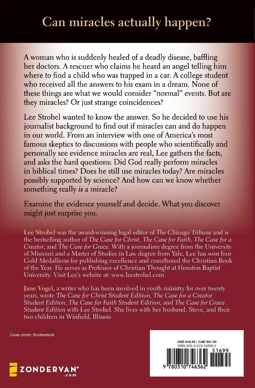 Rückseite: 9780310746362 | The Case for Miracles Student Edition | Lee Strobel | Taschenbuch