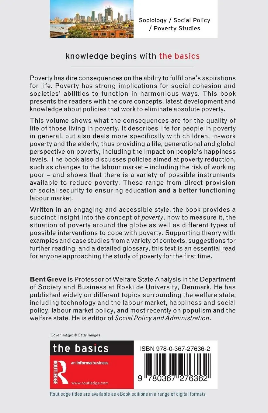 Rückseite: 9780367276362 | Poverty | Bent Greve | Taschenbuch | Englisch | 2019 | Routledge