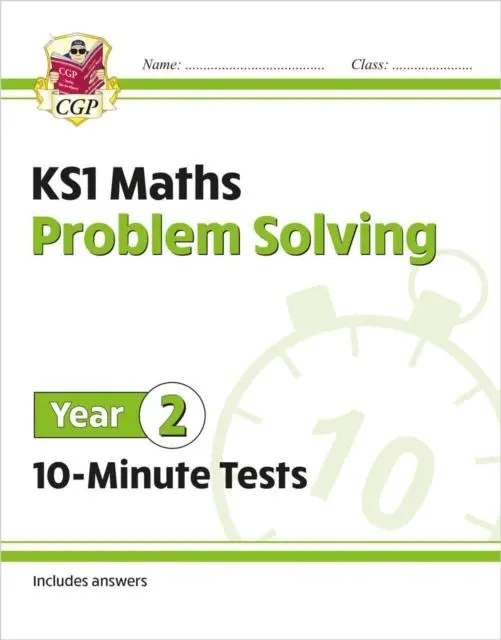 Cover: 9781789086362 | KS1 Year 2 Maths 10-Minute Tests: Problem Solving | Cgp Books | Buch