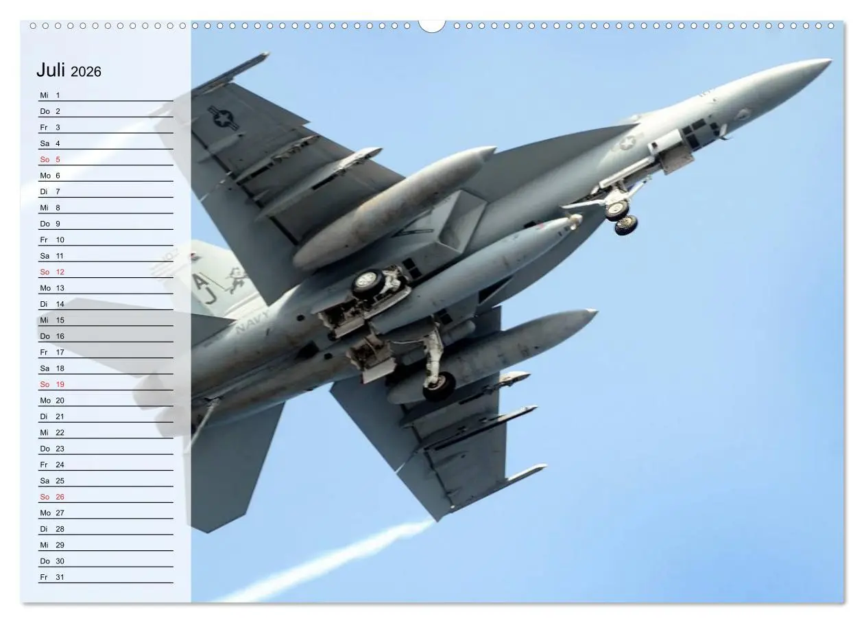 Bild: 9783457996362 | Kriegstechnik. Kampfjet-Impressionen (Wandkalender 2026 DIN A2...