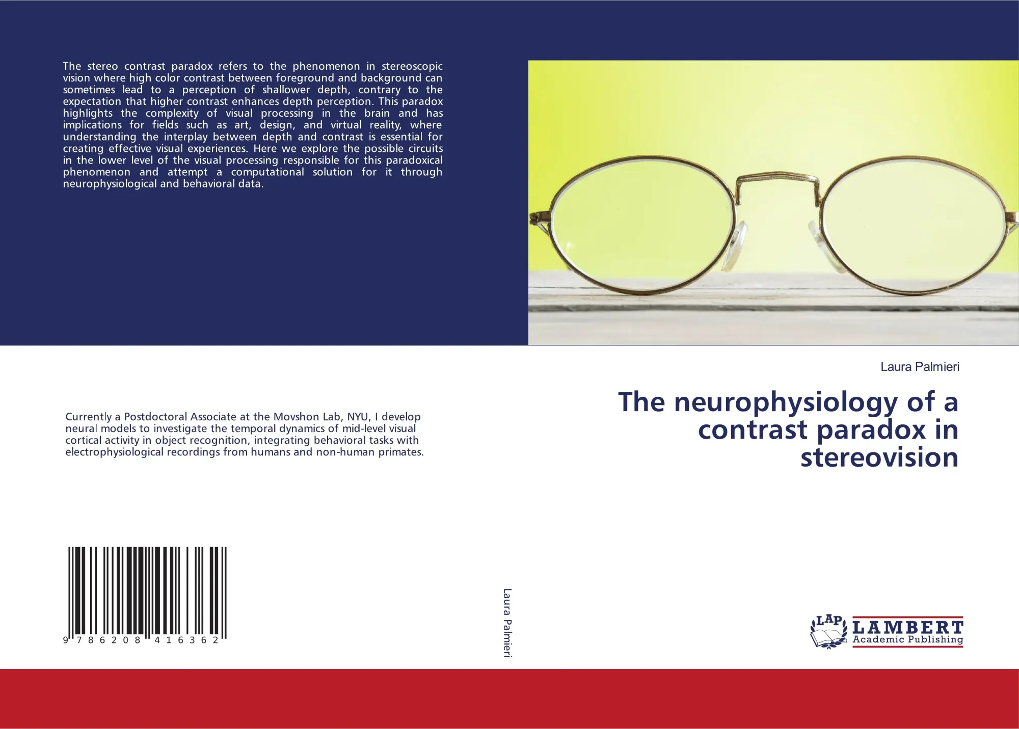 Cover: 9786208416362 | The neurophysiology of a contrast paradox in stereovision | Palmieri
