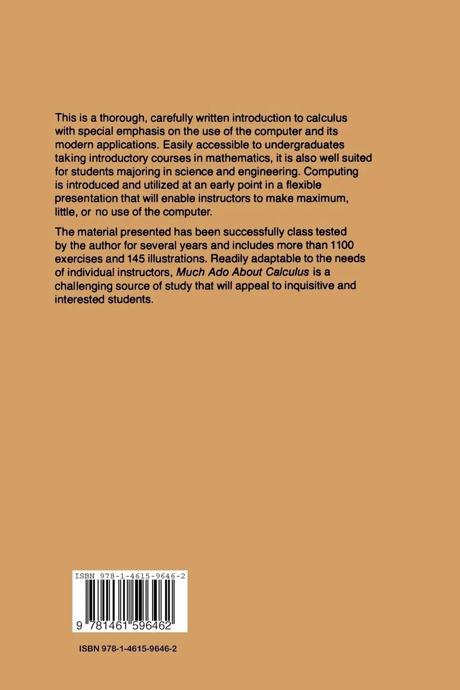 Rückseite: 9781461596462 | Much Ado About Calculus | R. L. Wilson | Taschenbuch | xvii | Englisch