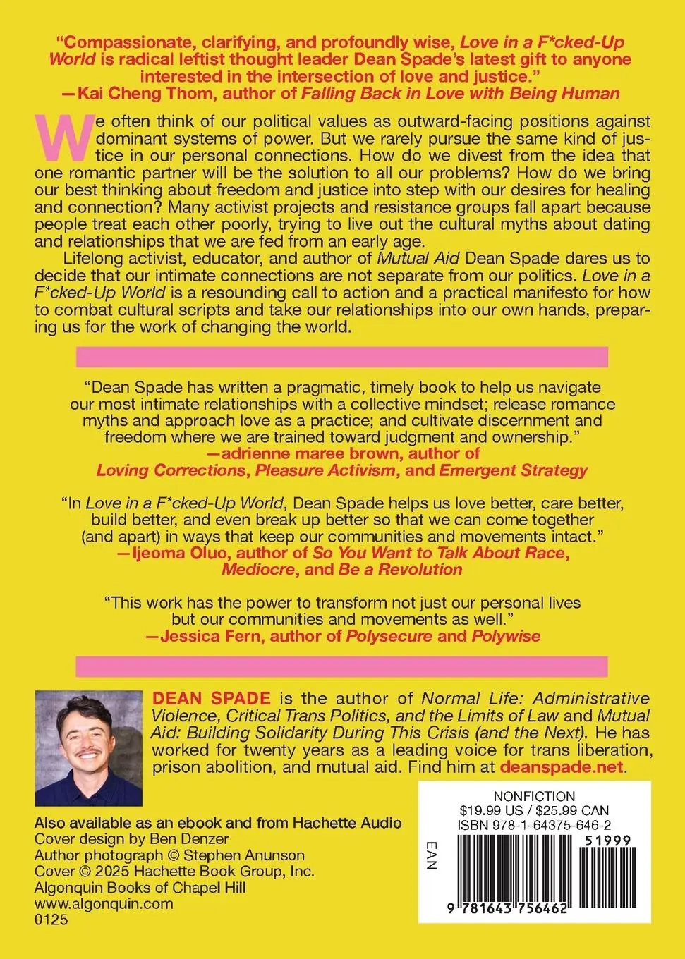 Rückseite: 9781643756462 | Love in a F*cked-Up World | Dean Spade | Taschenbuch | 340 S. | 2025