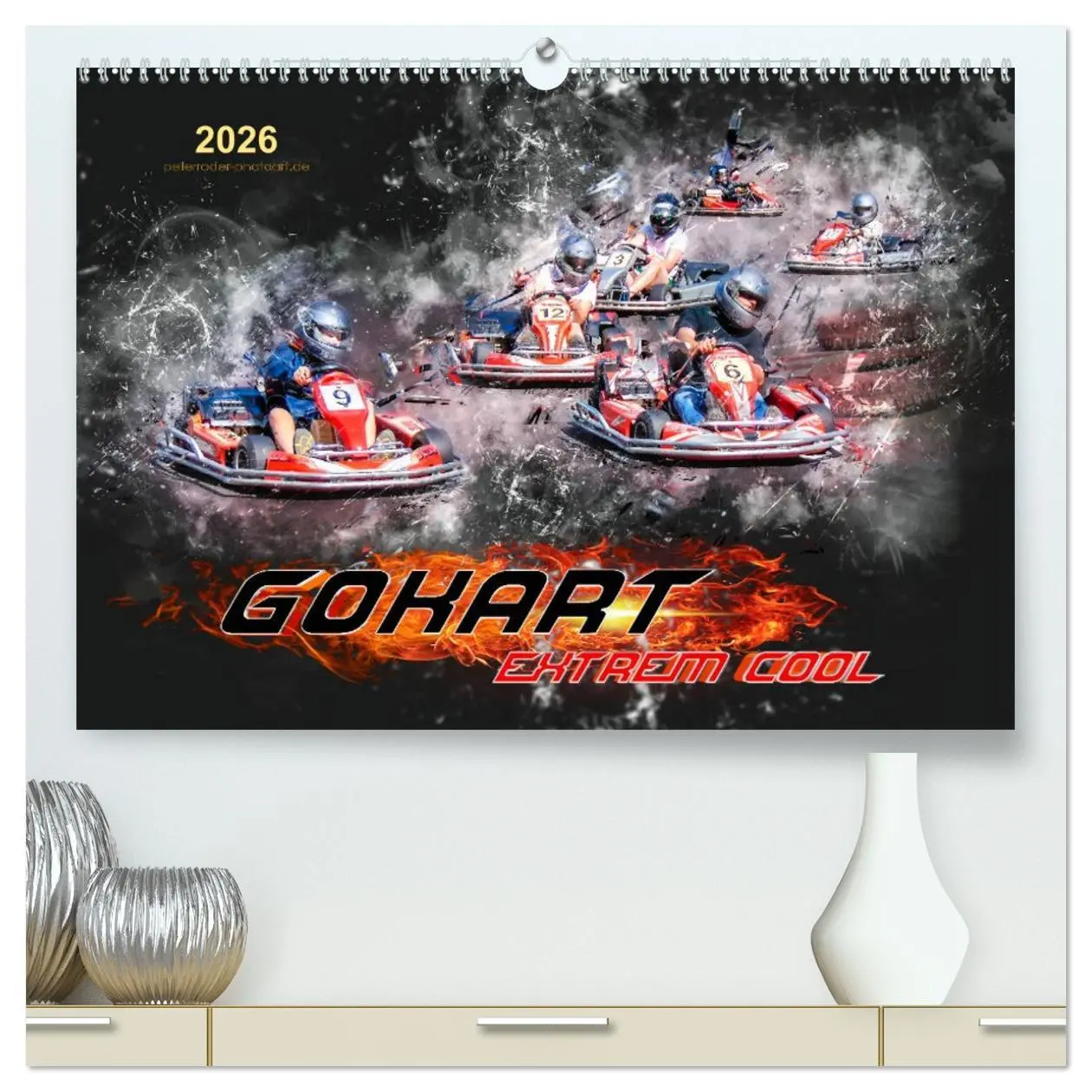 Cover: 9783457746462 | GoKart - extrem cool (hochwertiger Premium Wandkalender 2026 DIN A2...