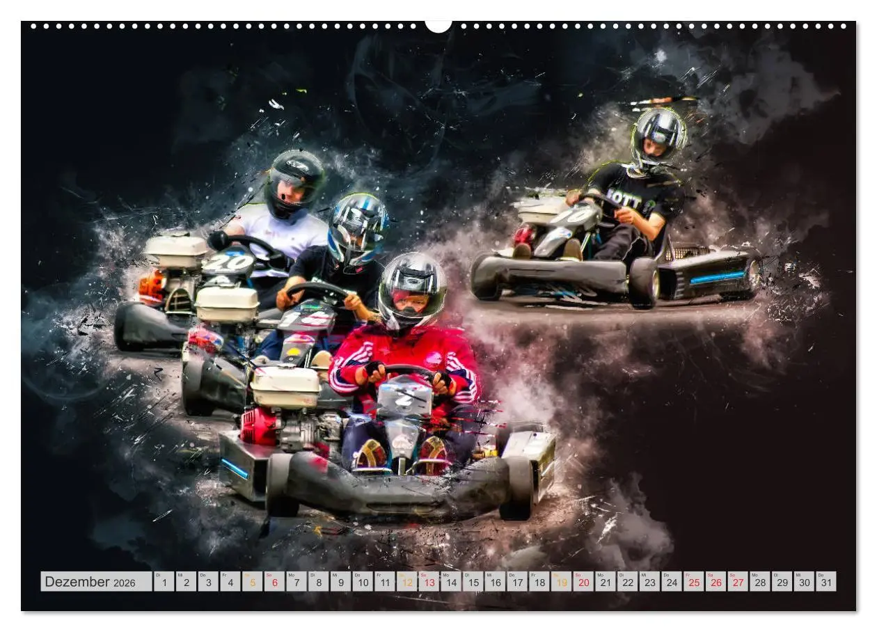 Bild: 9783457746462 | GoKart - extrem cool (hochwertiger Premium Wandkalender 2026 DIN A2...