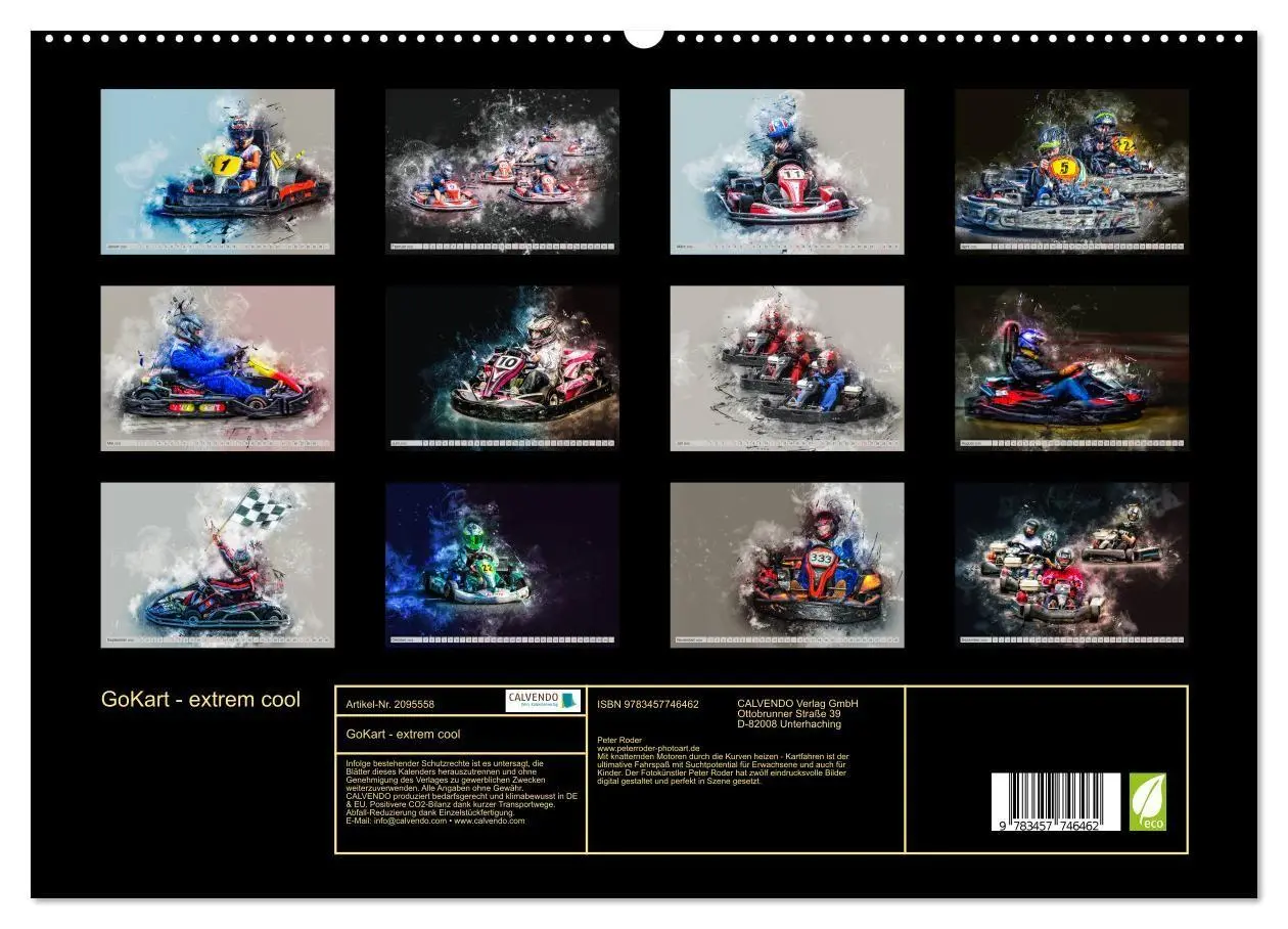 Bild: 9783457746462 | GoKart - extrem cool (hochwertiger Premium Wandkalender 2026 DIN A2...