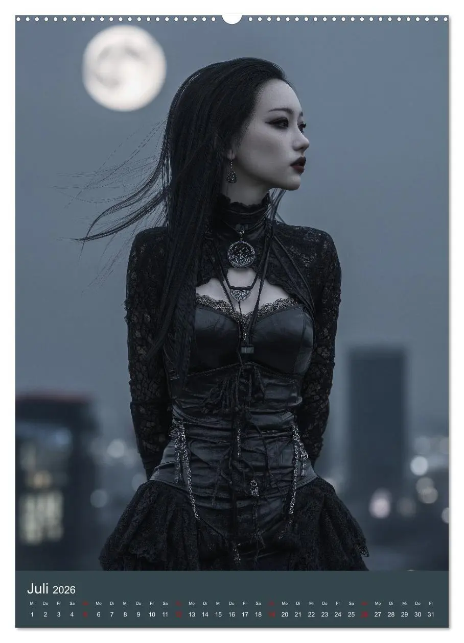 Bild: 9783516696462 | Gothic Girls - düstere Frauen in schwarzer Gothic-Kleidung...