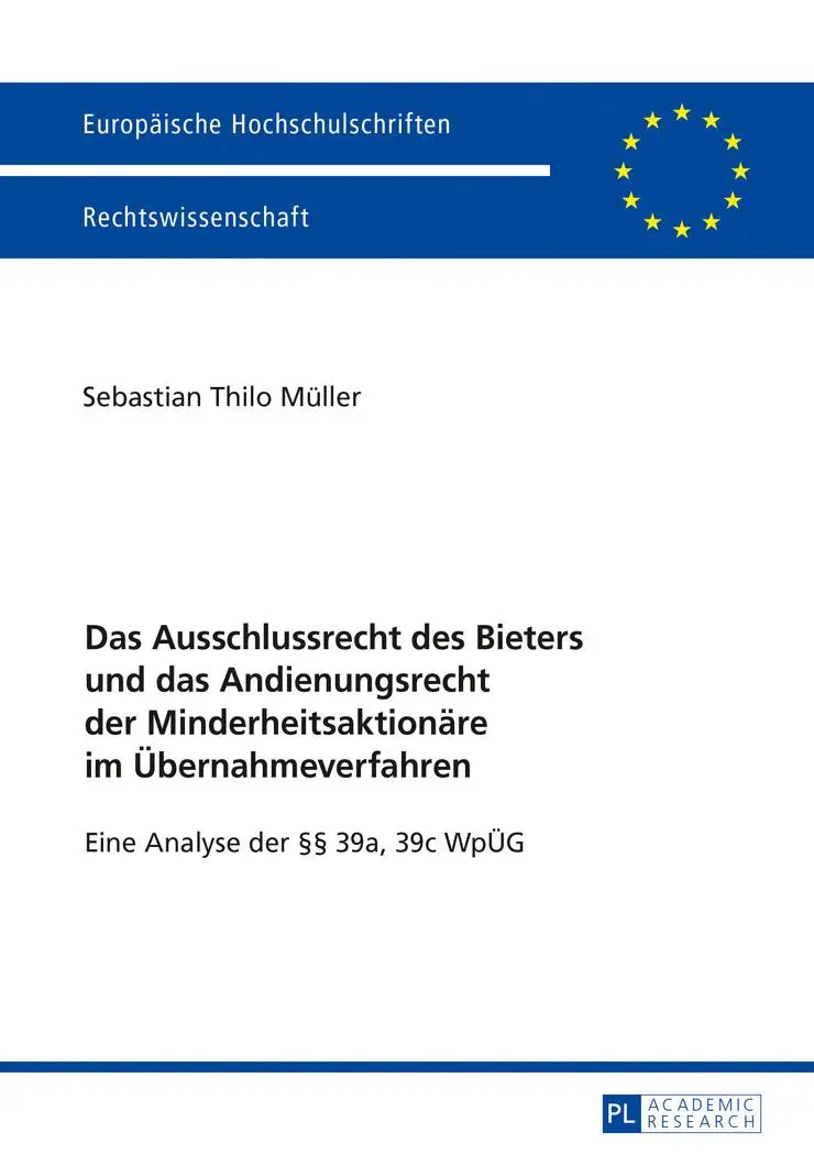 Cover: 9783631676462 | Das Ausschlussrecht des Bieters und das Andienungsrecht der...