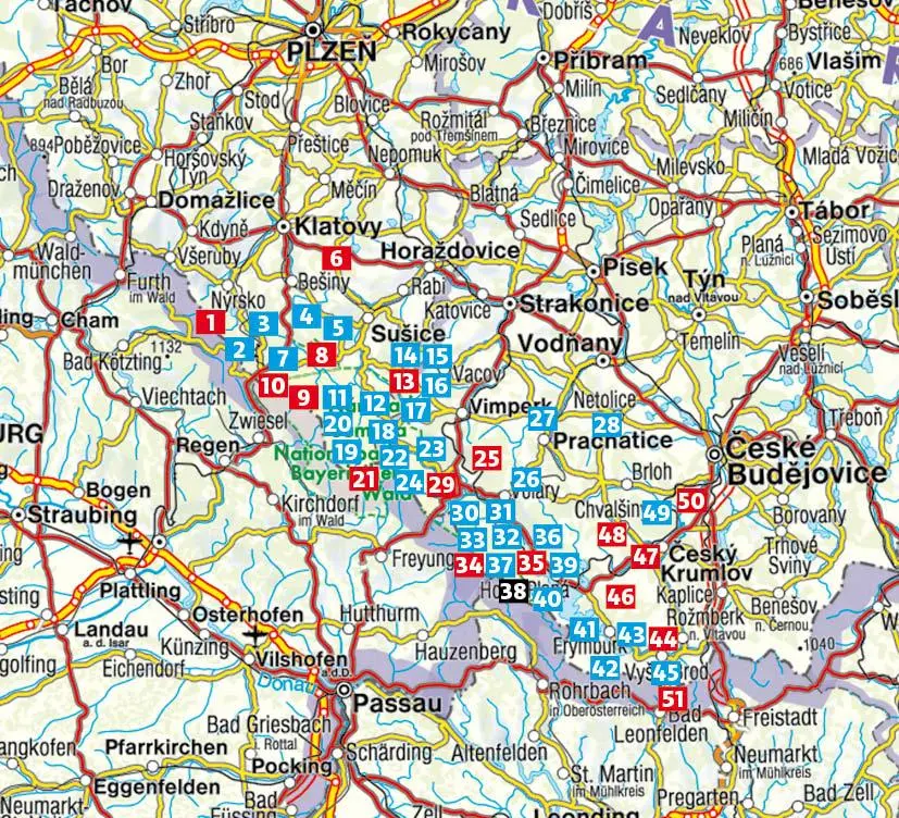 Bild: 9783763346462 | Böhmerwald | zwischen Osser und Moldautal. 51 Touren mit GPS-Tracks