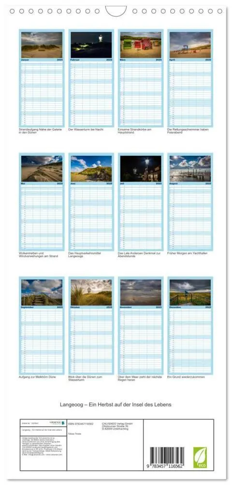 Bild: 9783457116562 | Familienplaner 2025 - Langeoog - Ein Herbst auf der Insel des...