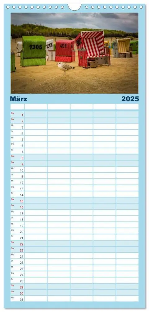 Bild: 9783457116562 | Familienplaner 2025 - Langeoog - Ein Herbst auf der Insel des...