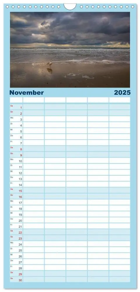 Bild: 9783457116562 | Familienplaner 2025 - Langeoog - Ein Herbst auf der Insel des...