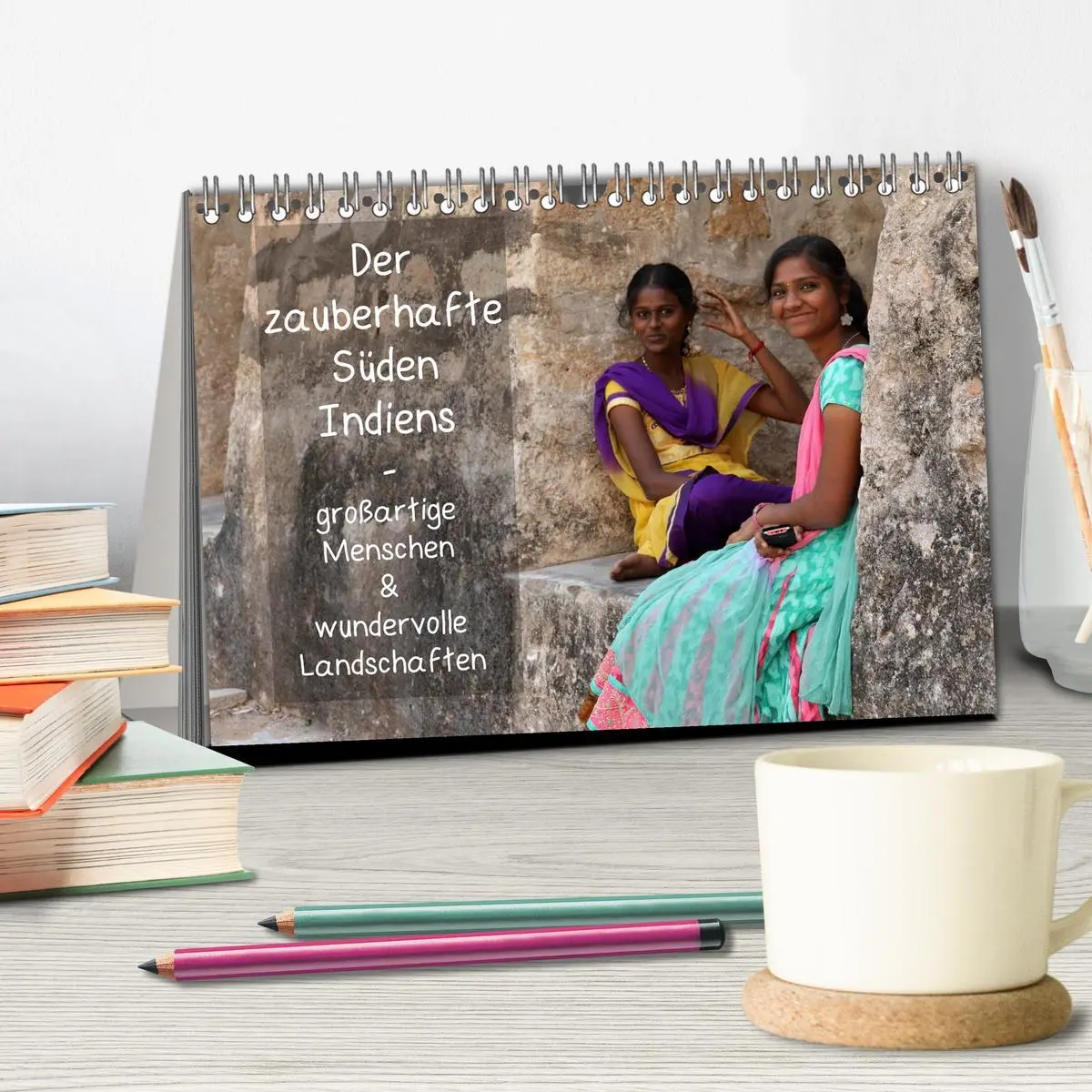 Bild: 9783457976562 | Der zauberhafte Süden Indiens (Tischkalender 2026 DIN A5 quer),...