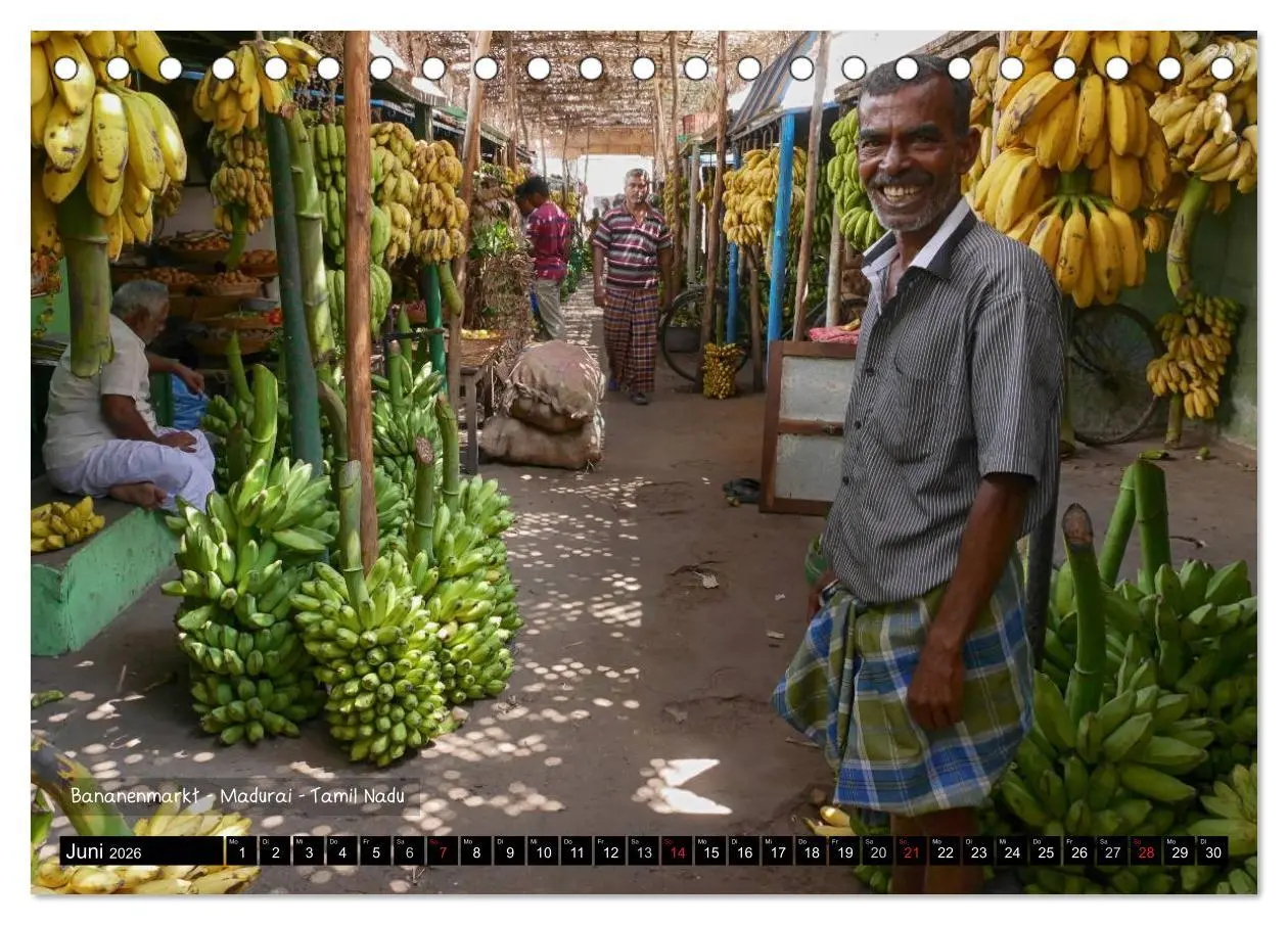 Bild: 9783457976562 | Der zauberhafte Süden Indiens (Tischkalender 2026 DIN A5 quer),...
