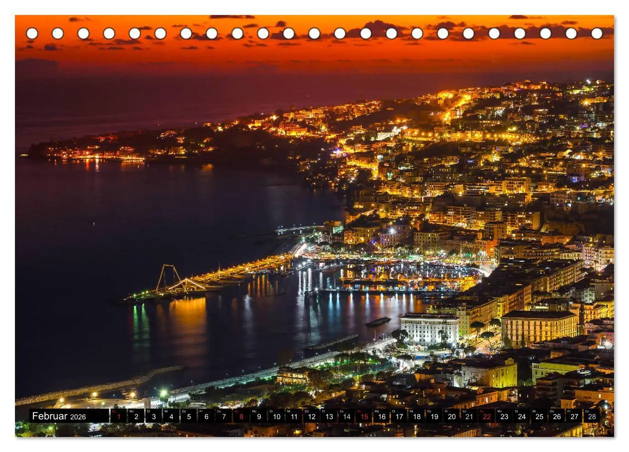 Bild: 9783516206562 | Neapel 2026 (Tischkalender 2026 DIN A5 quer), CALVENDO Monatskalender