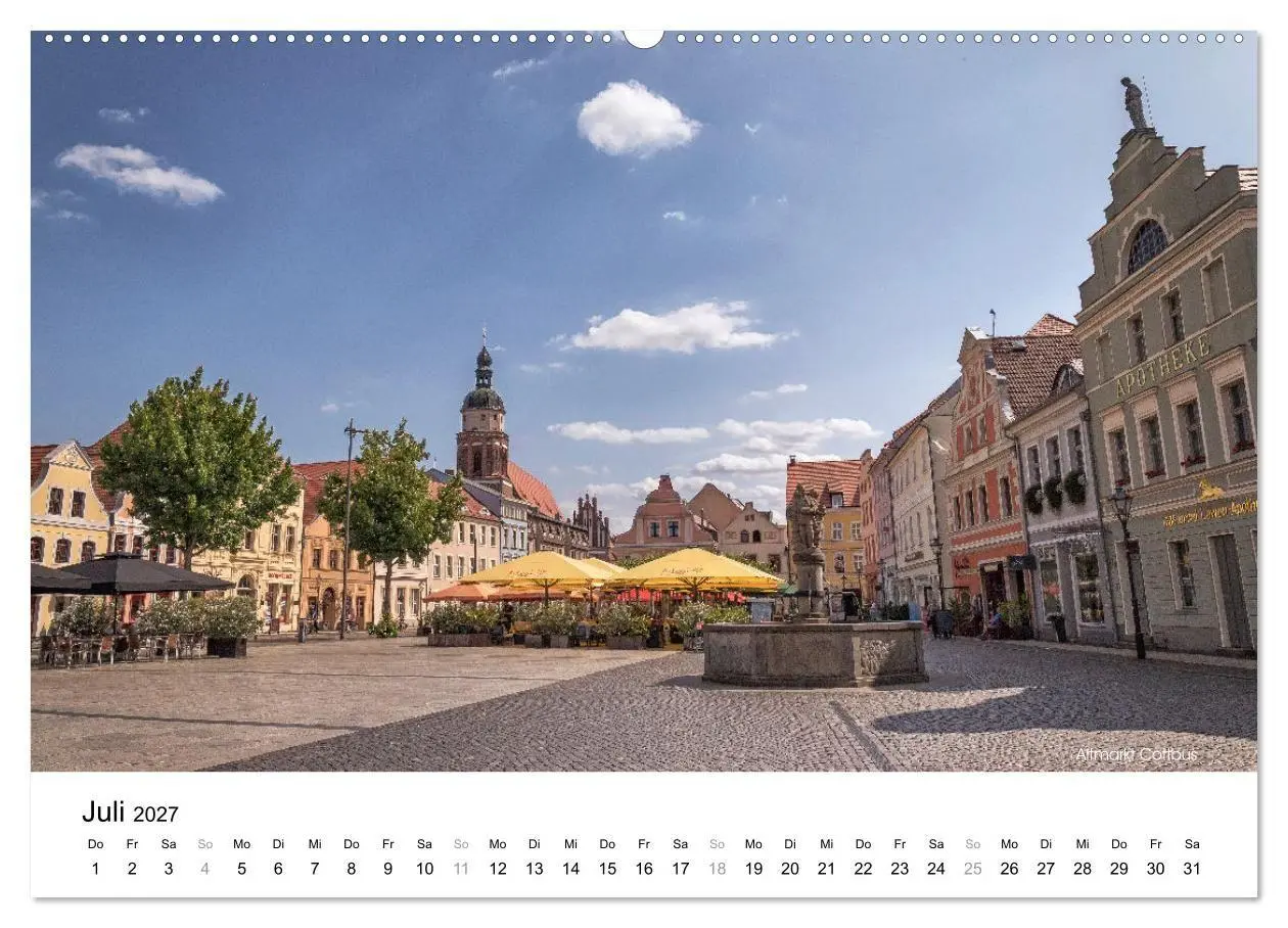 Bild: 9783569086562 | Cottbus/Chósebuz (hochwertiger Premium Wandkalender 2027 DIN A2...