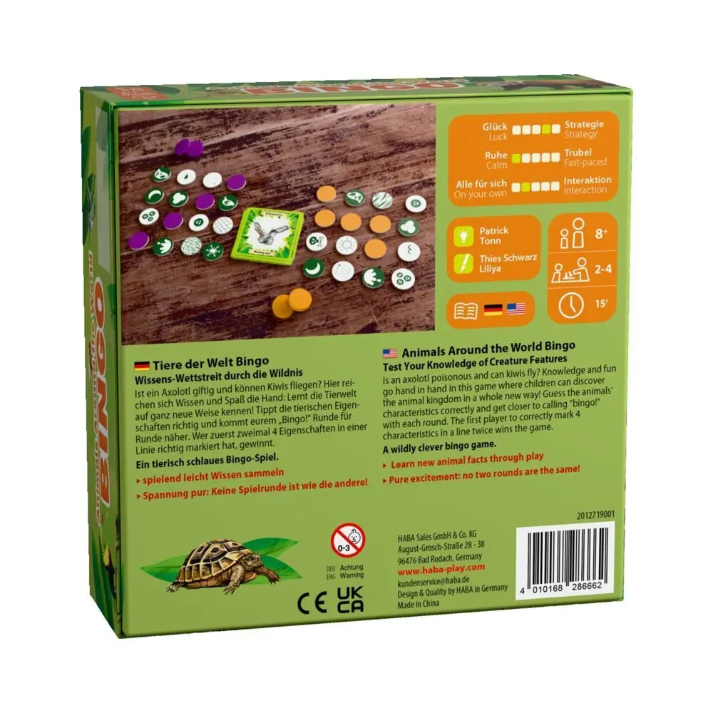 Bild: 4010168286662 | Tiere der Welt - Bingo | Patrick Tonn | Spiel | 2012719001 | Deutsch
