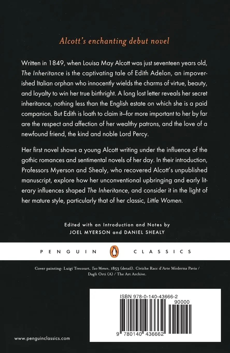 Rückseite: 9780140436662 | The Inheritance | Louisa May Alcott | Taschenbuch | Englisch | 1998