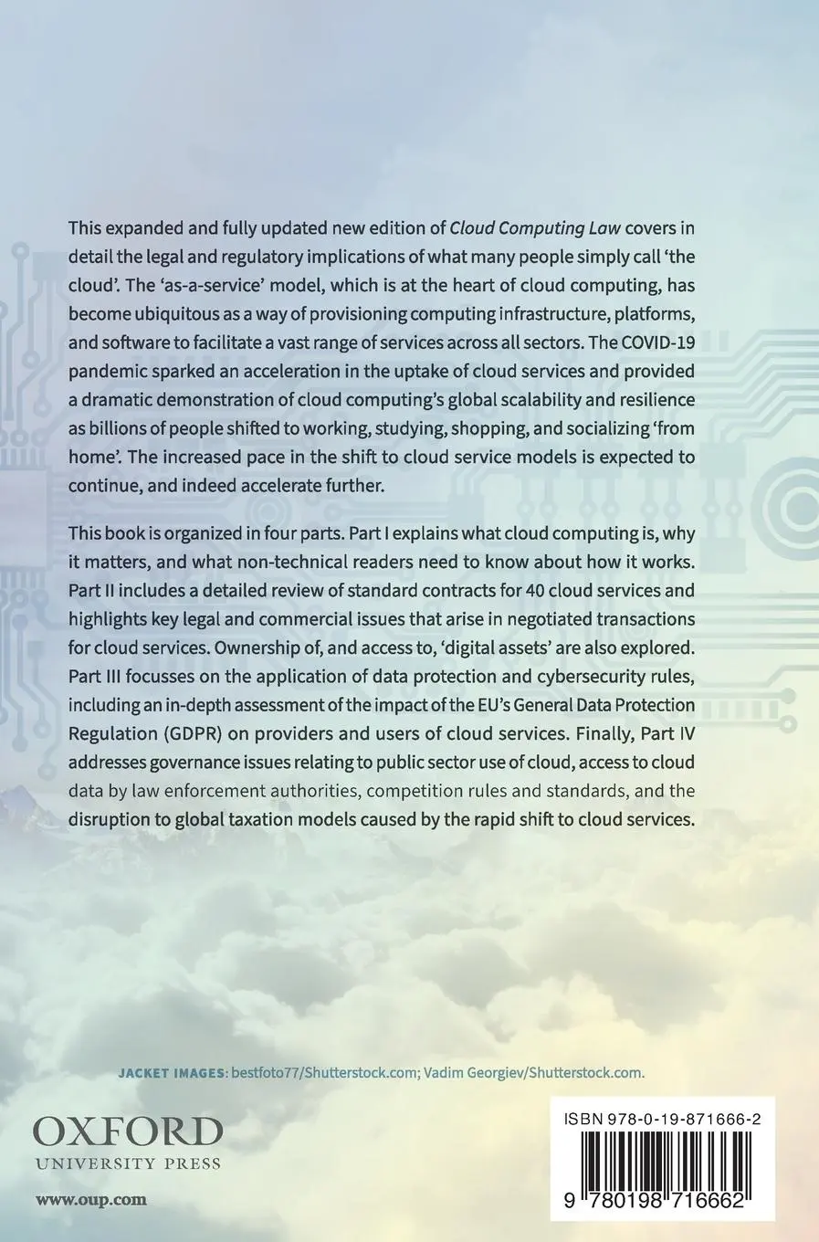 Rückseite: 9780198716662 | Cloud Computing Law 2e C | Millard | Buch | Gebunden | Englisch | 2021