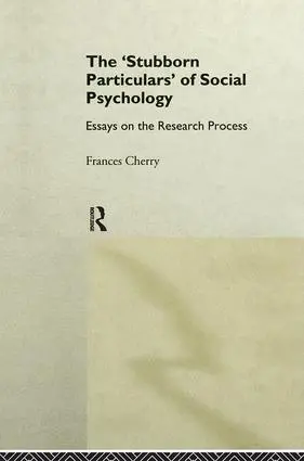 Cover: 9780415066662 | Stubborn Particulars of Social Psychology | Frances Cherry | Buch