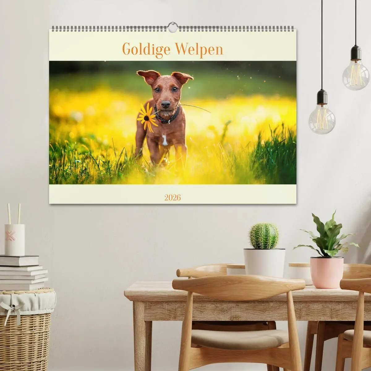 Bild: 9783457346662 | Pfotenblitzers Goldige Welpen (Wandkalender 2026 DIN A2 quer),...