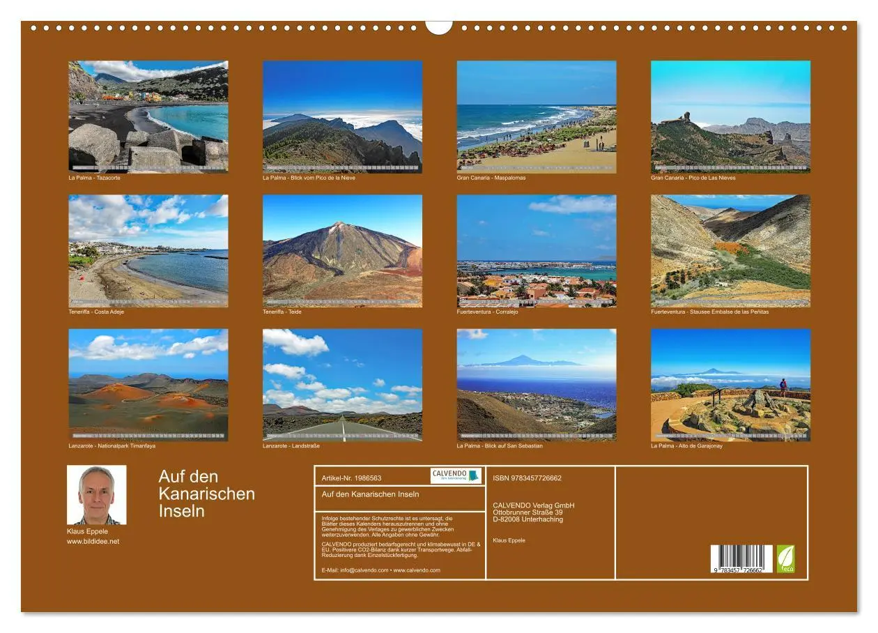 Bild: 9783457726662 | Auf den Kanarischen Inseln (Wandkalender 2026 DIN A2 quer),...