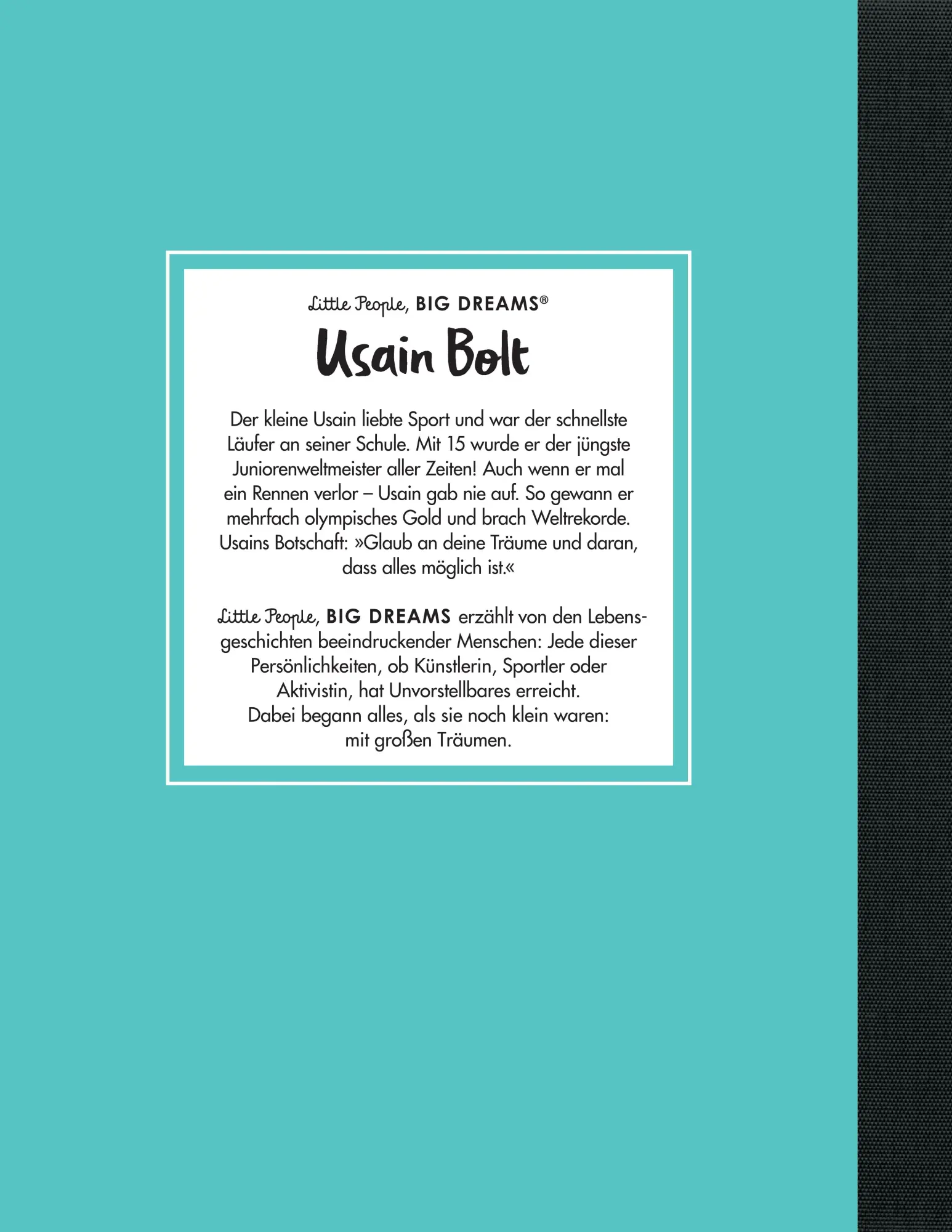 Bild: 9783458646662 | Usain Bolt - Little People, BIG DREAMS (Deutsche Ausgabe) | Vegara