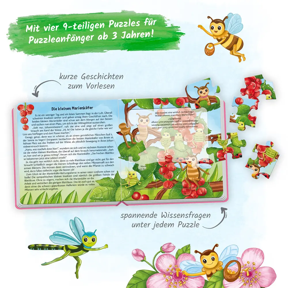 Bild: 9783965526662 | Trötsch Pappenbuch Puzzlebuch Wiesenfreunde | KG | Buch | 10 S. | 2022
