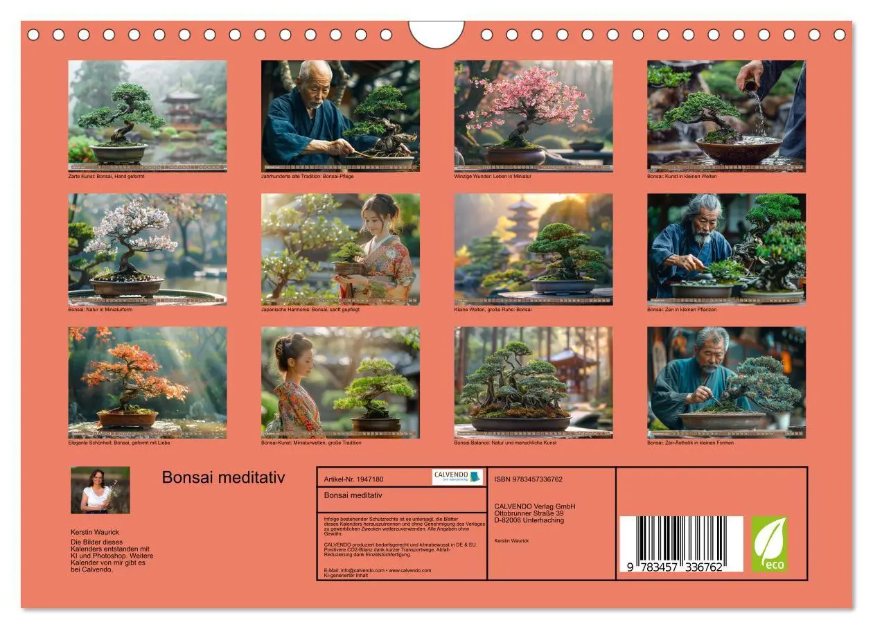 Bild: 9783457336762 | Bonsai meditativ (Wandkalender 2026 DIN A4 quer), CALVENDO...