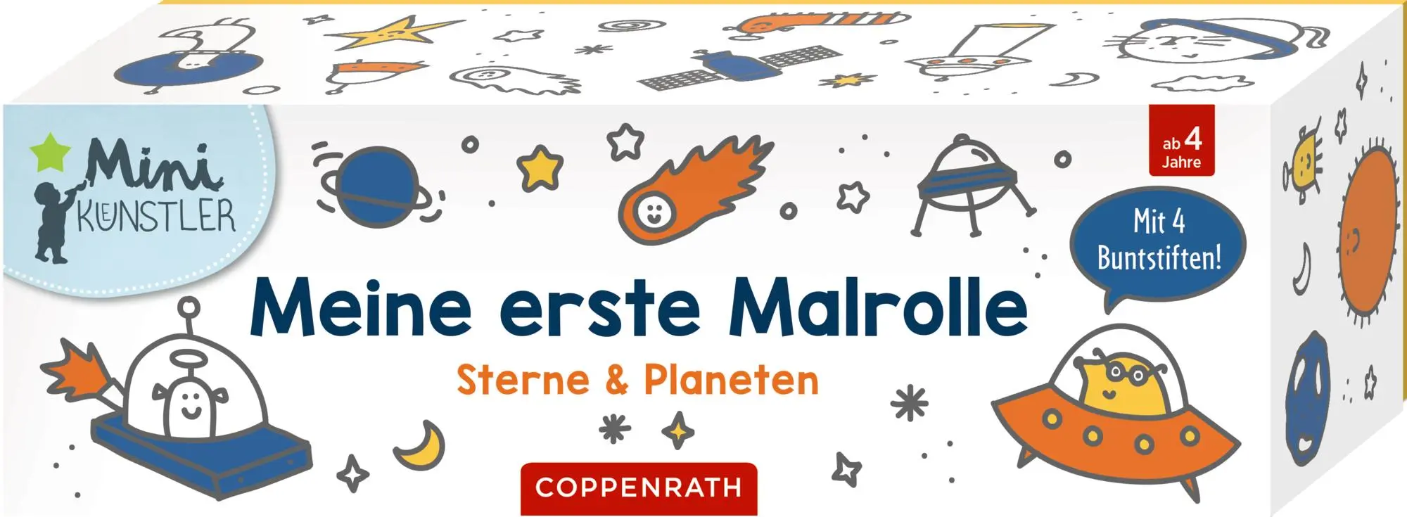 Cover: 4050003956862 | Meine erste Malrolle | Sterne &amp; Planeten | Joana Jesus | Mini-Künstler