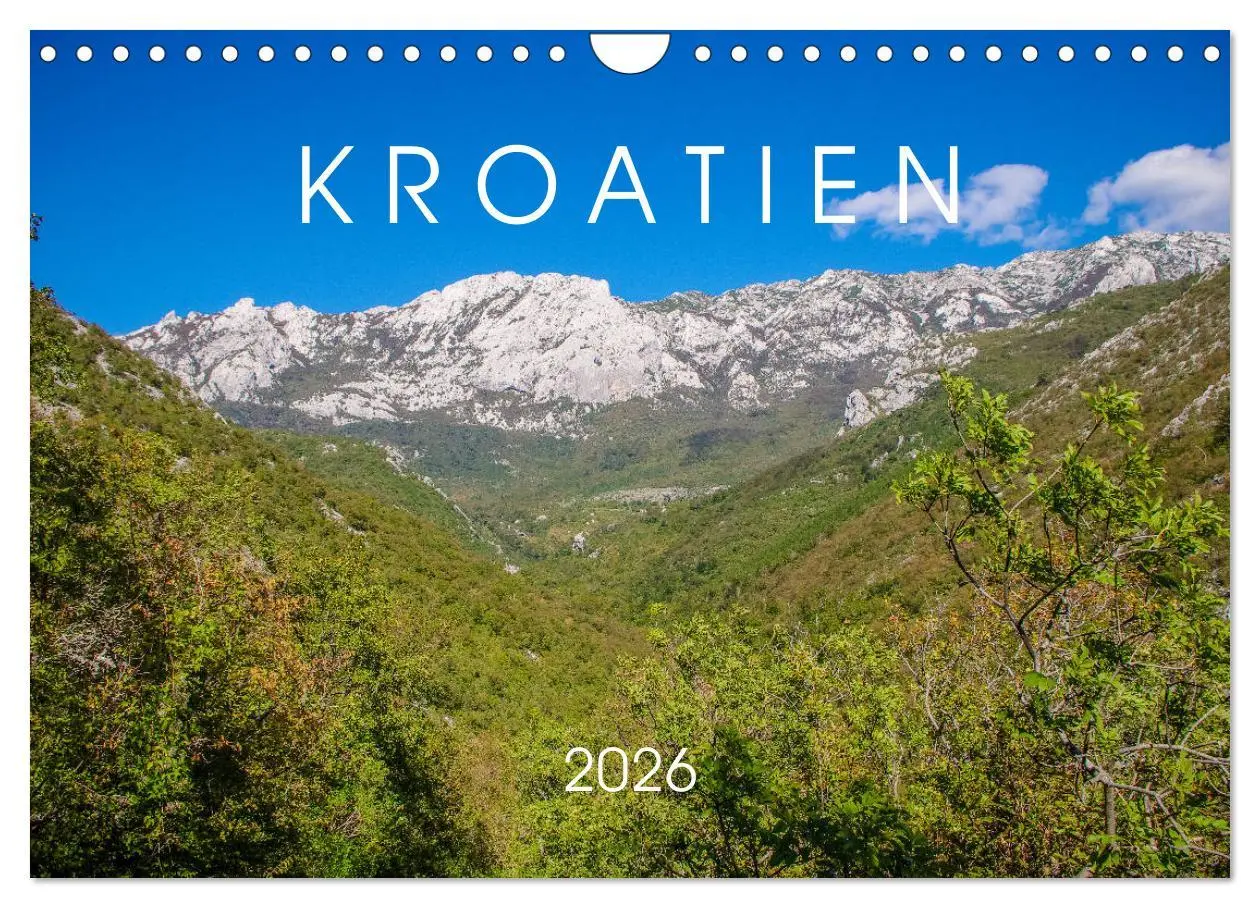 Cover: 9783457876862 | Kroatien 2026 (Wandkalender 2026 DIN A4 quer), CALVENDO Monatskalender