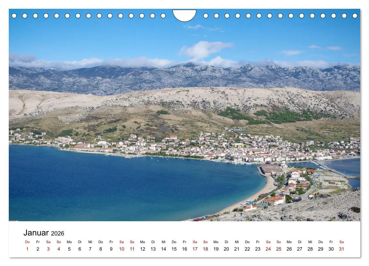Bild: 9783457876862 | Kroatien 2026 (Wandkalender 2026 DIN A4 quer), CALVENDO Monatskalender