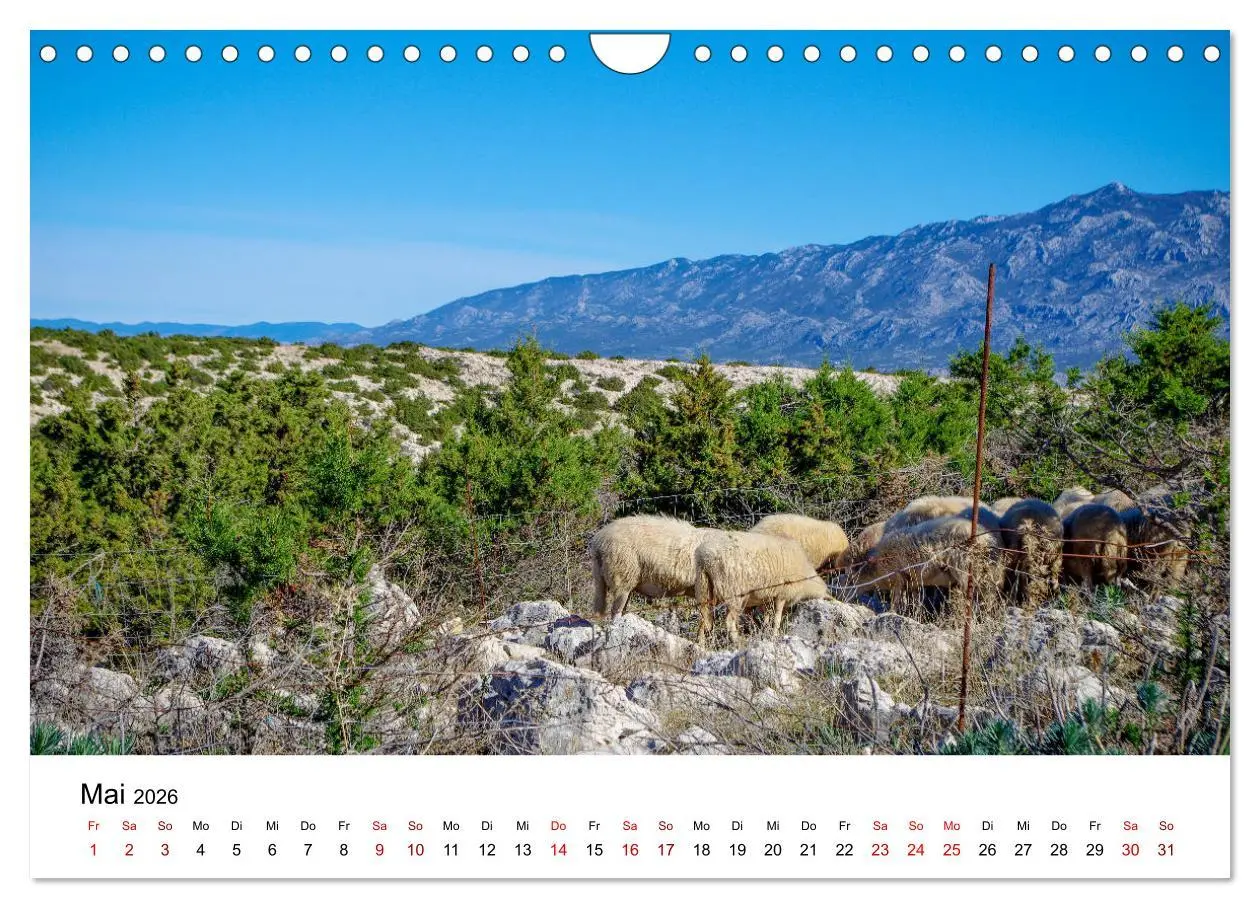 Bild: 9783457876862 | Kroatien 2026 (Wandkalender 2026 DIN A4 quer), CALVENDO Monatskalender