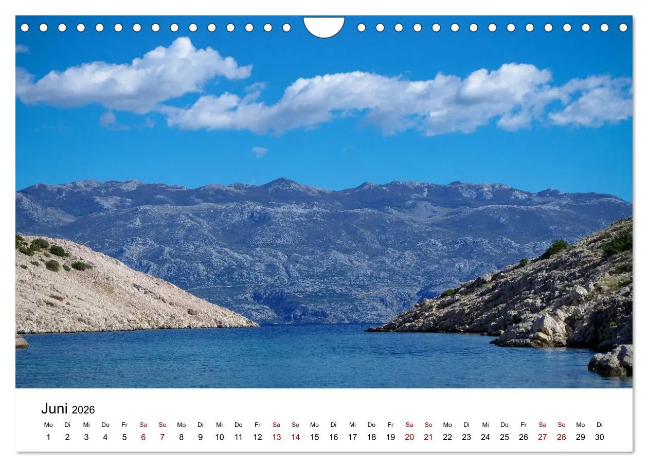 Bild: 9783457876862 | Kroatien 2026 (Wandkalender 2026 DIN A4 quer), CALVENDO Monatskalender