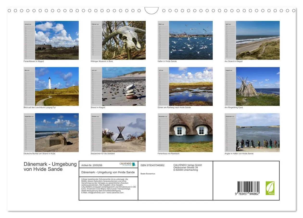 Bild: 9783457946862 | Dänemark - Umgebung von Hvide Sande (Wandkalender 2026 DIN A3...