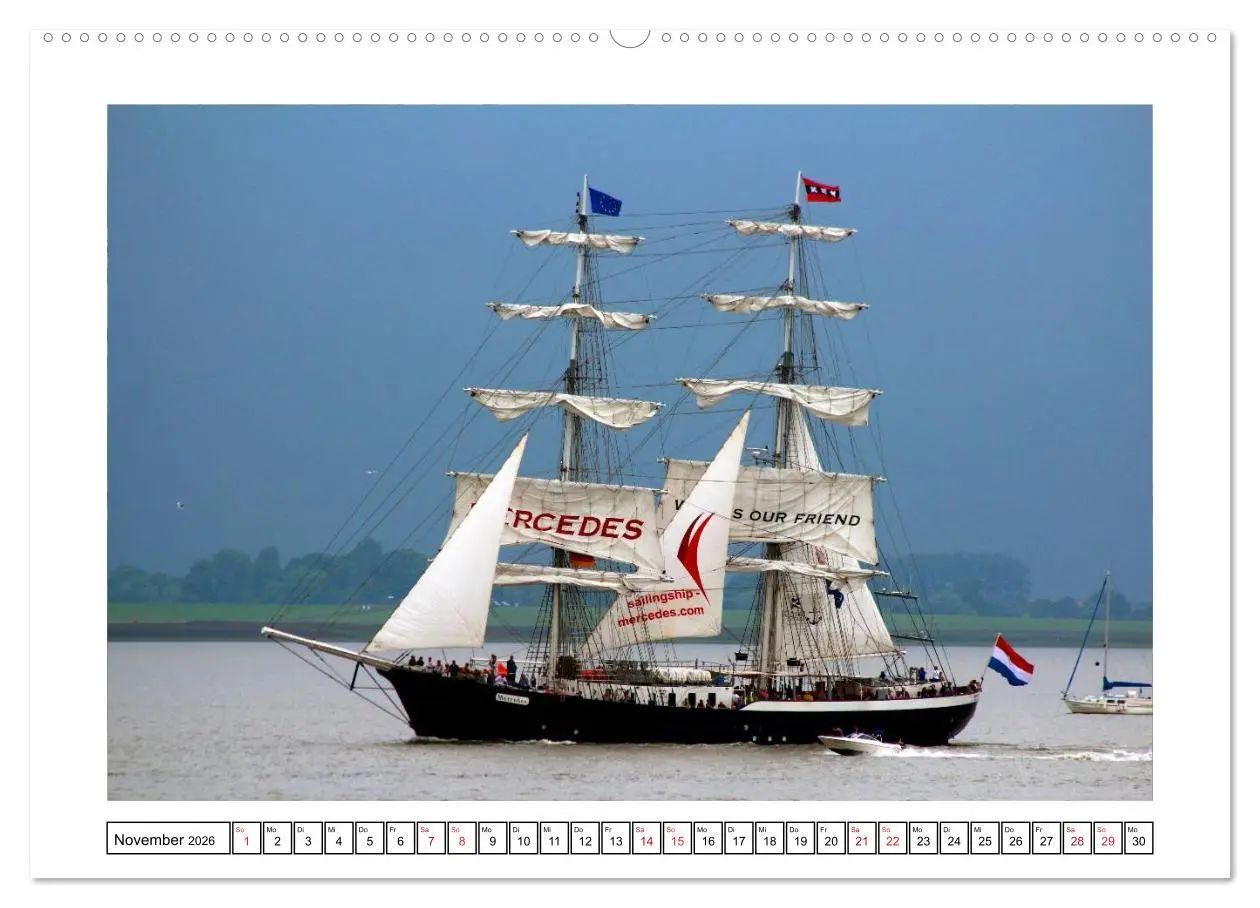 Bild: 9783516036862 | Windjammer - Bremerhaven (Wandkalender 2026 DIN A2 quer), CALVENDO...