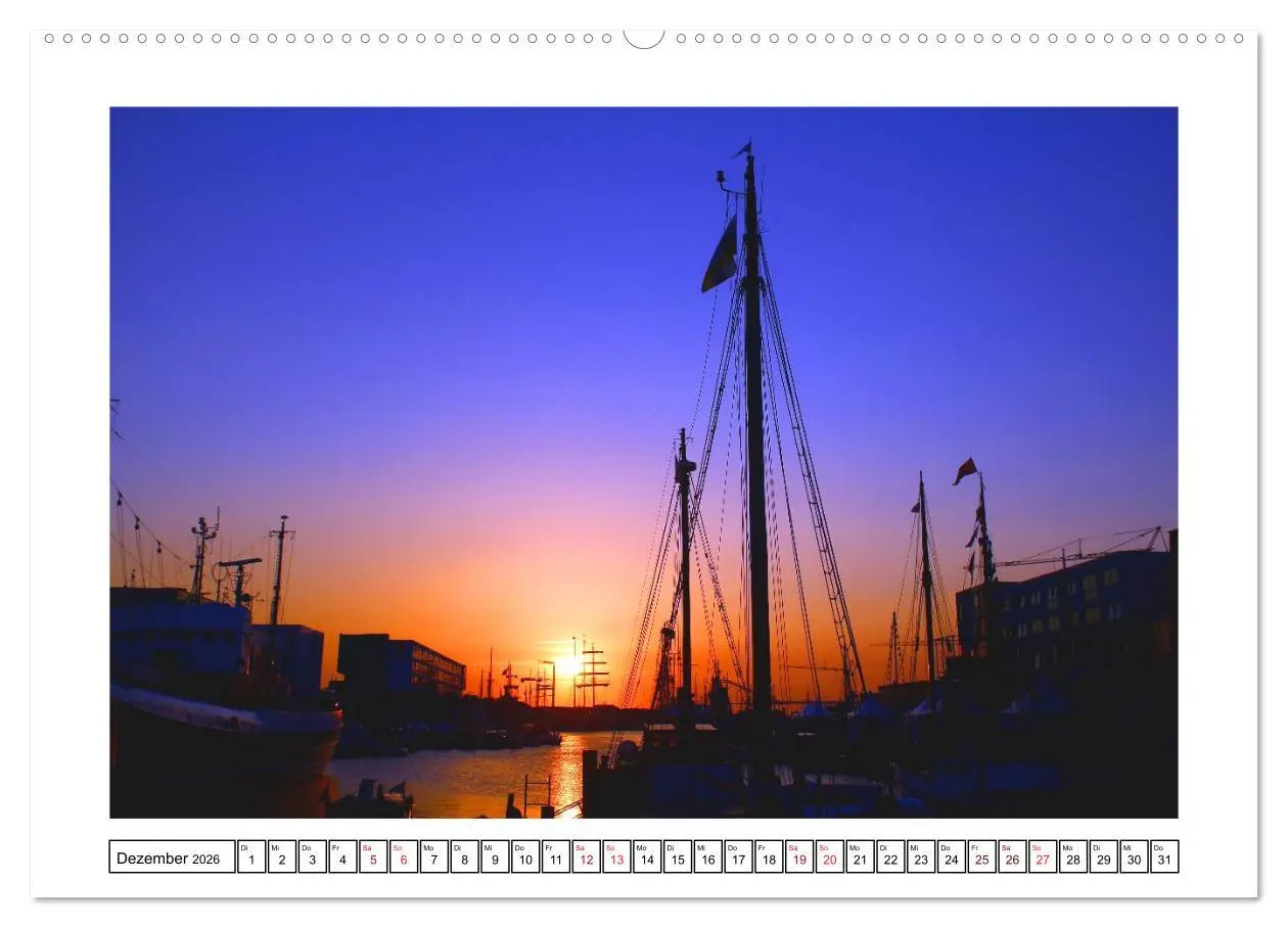 Bild: 9783516036862 | Windjammer - Bremerhaven (Wandkalender 2026 DIN A2 quer), CALVENDO...
