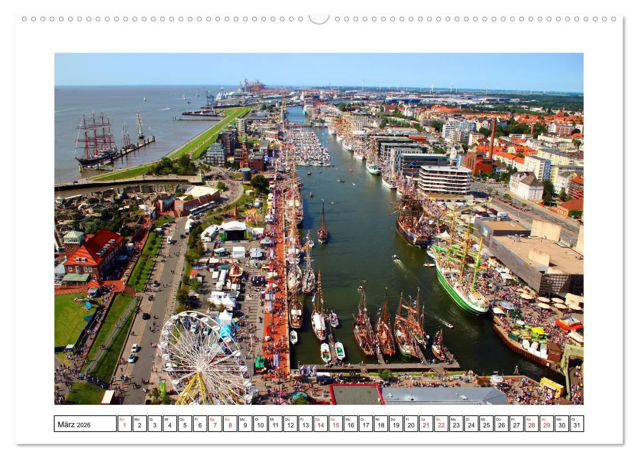Bild: 9783516036862 | Windjammer - Bremerhaven (Wandkalender 2026 DIN A2 quer), CALVENDO...