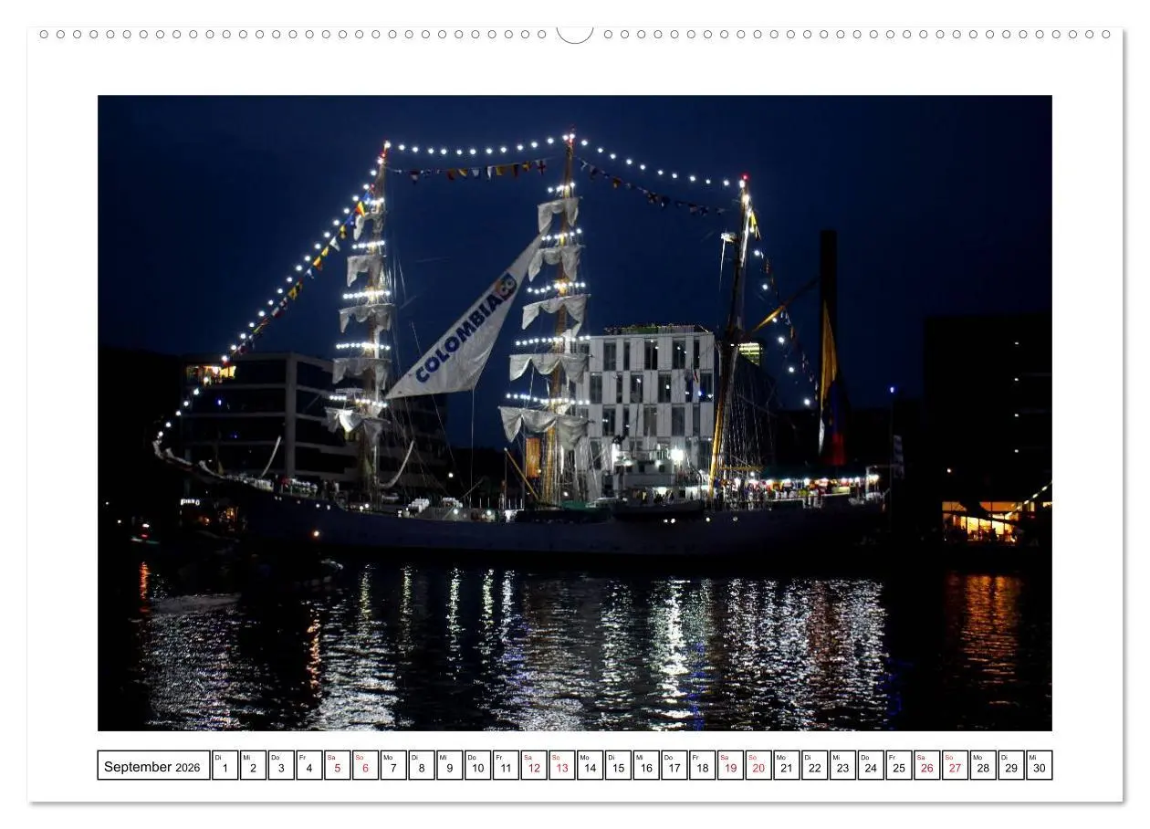 Bild: 9783516036862 | Windjammer - Bremerhaven (Wandkalender 2026 DIN A2 quer), CALVENDO...