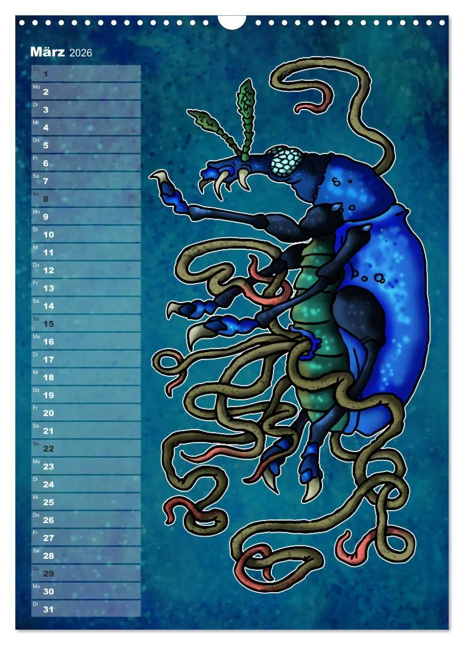 Bild: 9783516416862 | Bestiarium Vladi Krafft (Wandkalender 2026 DIN A3 hoch), CALVENDO...